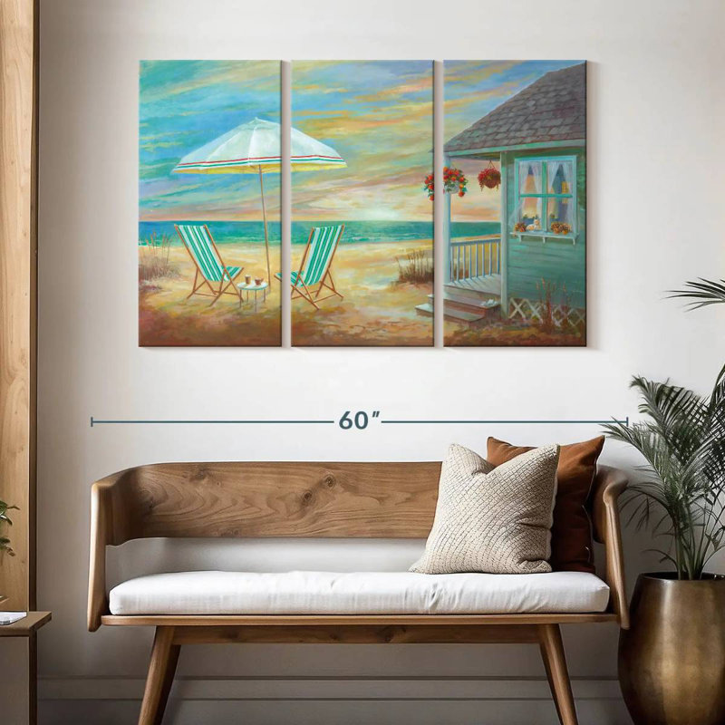 Gillard Beach Cottage Sunset, H 32 po x l 50 po