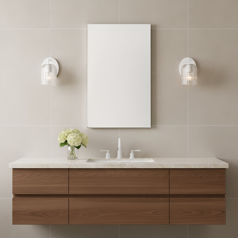 Petite applique Eisele de Génération Lighting , Une lumière, Blanc mat, H 8,375 po x l 5 po x P 6 po