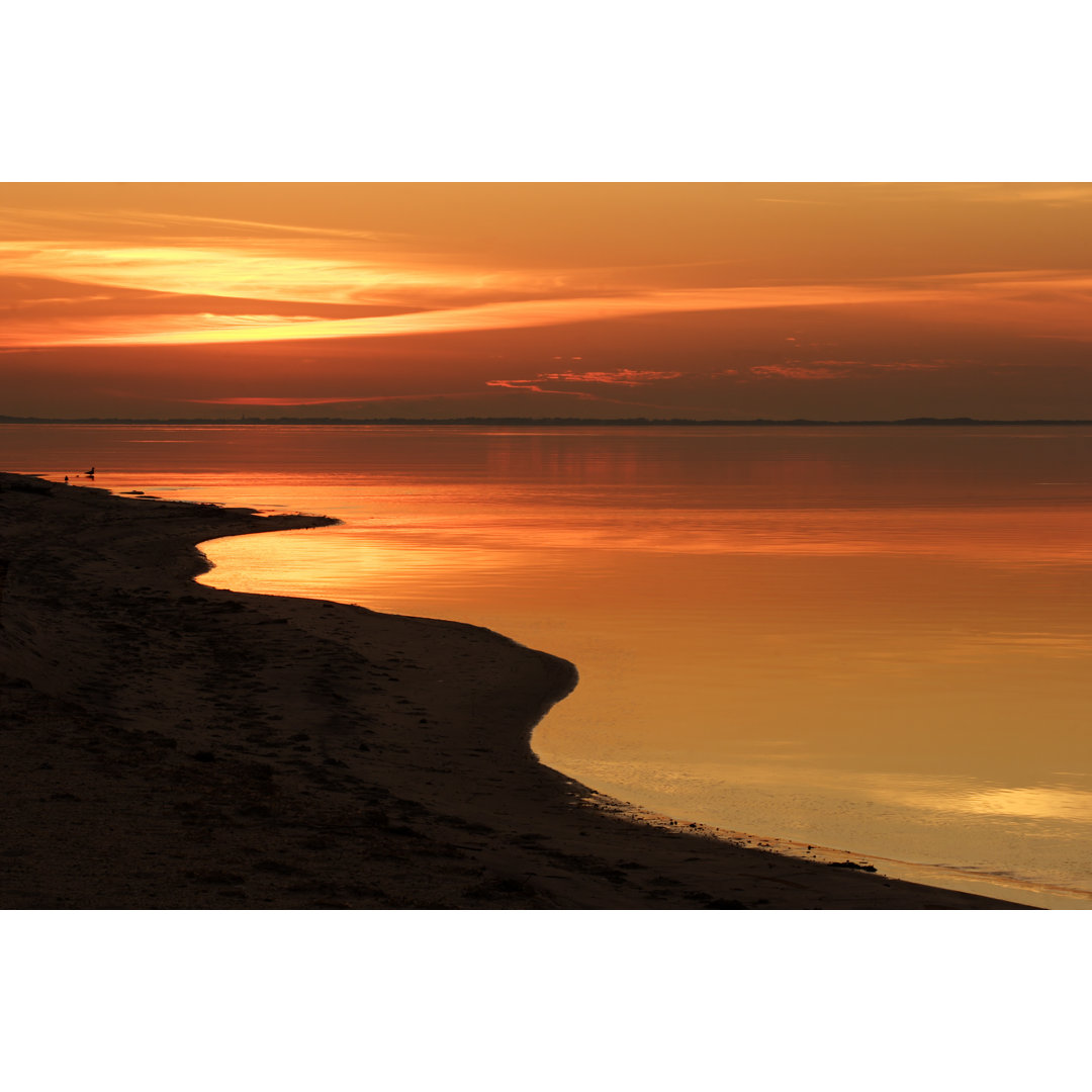 Twilight On The Ocean by MikeRega - Wrapped Canvas Print