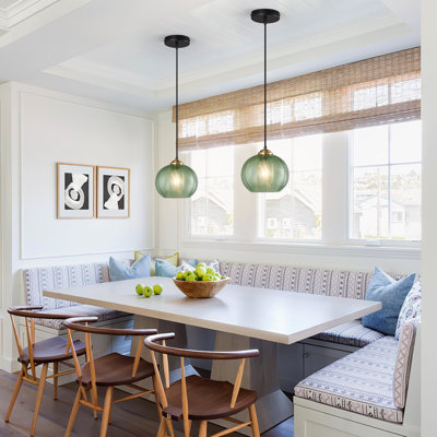 Aarunya Modern Pendant Lighting Glass Pendant Lights Kitchen Island In Hand Blown Glass Globe Pendant Light Fixtures For Kitchen Island Bedroom Dining Room