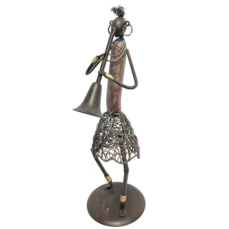 Figurine à trompette musicale en métal Kensett