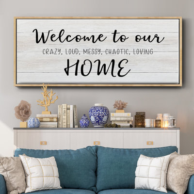 Welcome to Our Home - Toile encadrée