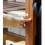Vitrine 29,92 "en bois massif brun standard