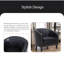 Fauteuil demi-tonneau en cuir Vegan-89193162