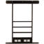 Deluxe 6 Pool Cue Wall Rack with Score Counter-6335454
