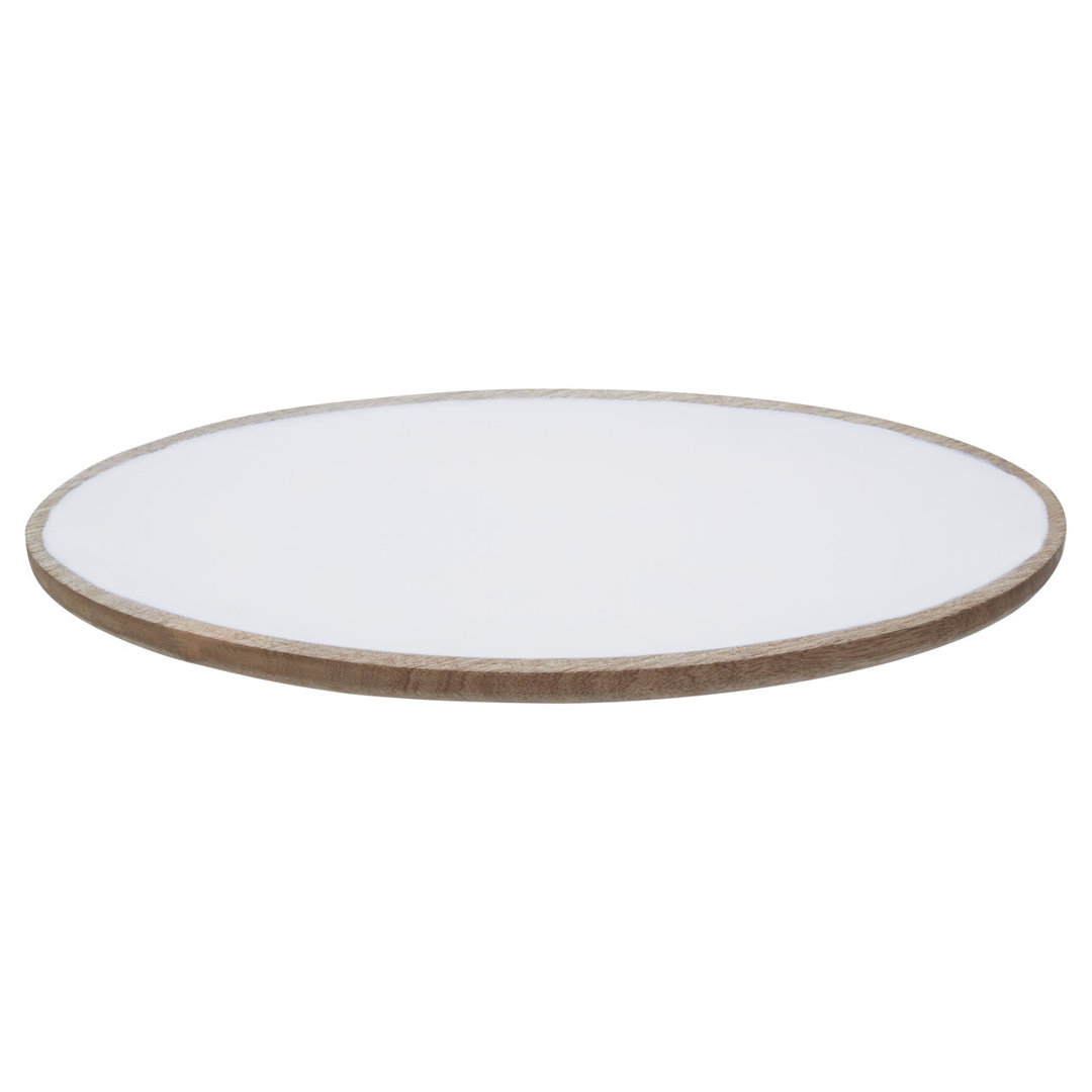 Gracie Oaks Moncada Wood Platter