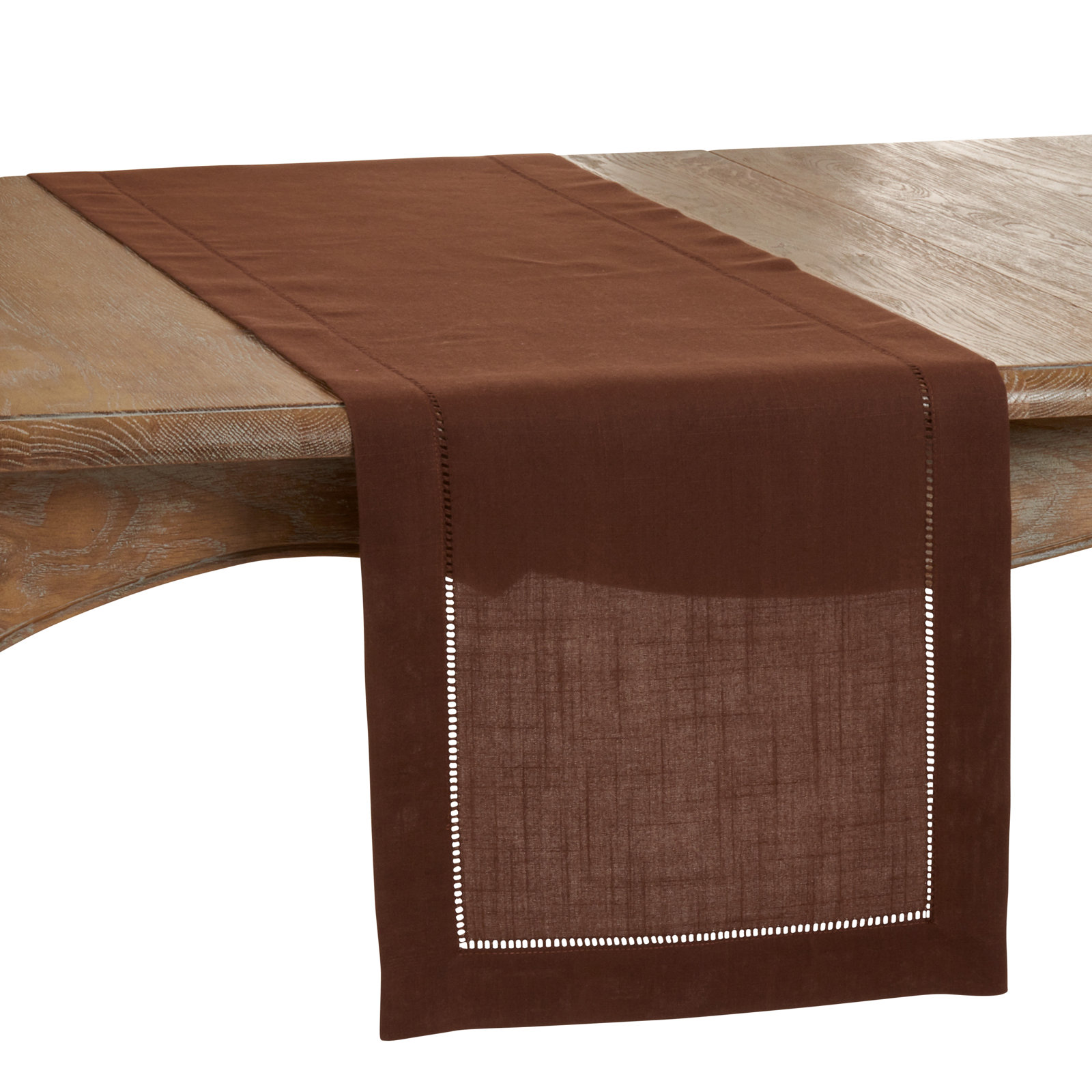Emmeline Table Runner, 60" L x 16" W, Brown