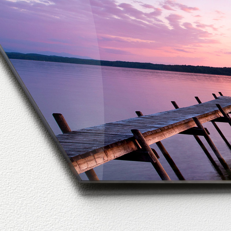 Way to Lake Rectangular Photographic Print on Canvas, 50 cm H x 125 cm W x 1.4 cm D