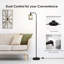 Industrial Floor Lamp With Iron Mesh Shade, 6W LED Bulb, Foot Switch & Smart Plug Compatible