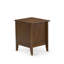 Ensemble de lit 2 pièces Fannin avec 1 structure pour très grand lit et une table de chevet moderne brossée au beurre brossé Mid-Century - Fabrication fiable et robuste - Lit en lin bleu denim-1545697503-1545865185