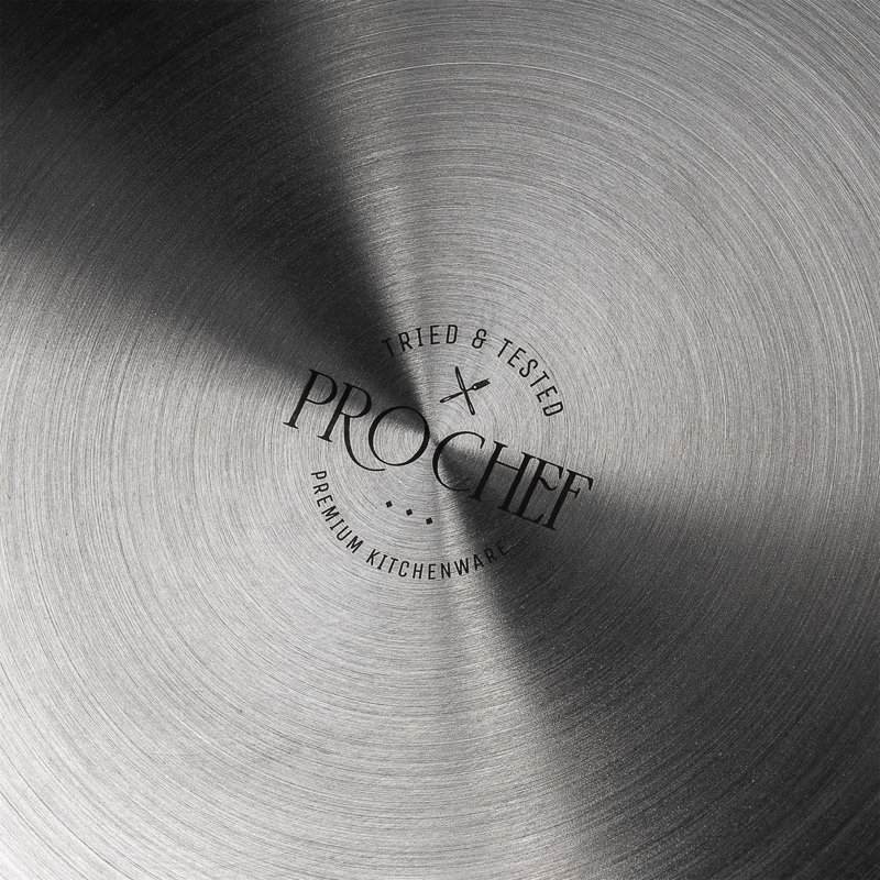 ProChef 18cm Stainless Steel Saucepan With Glass Lid Induction & Oven Safe