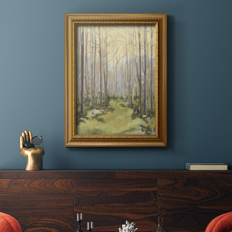 Toile délicate encadrée de qualité supérieure «Delicate Forest I», L 16 po x H 20 po