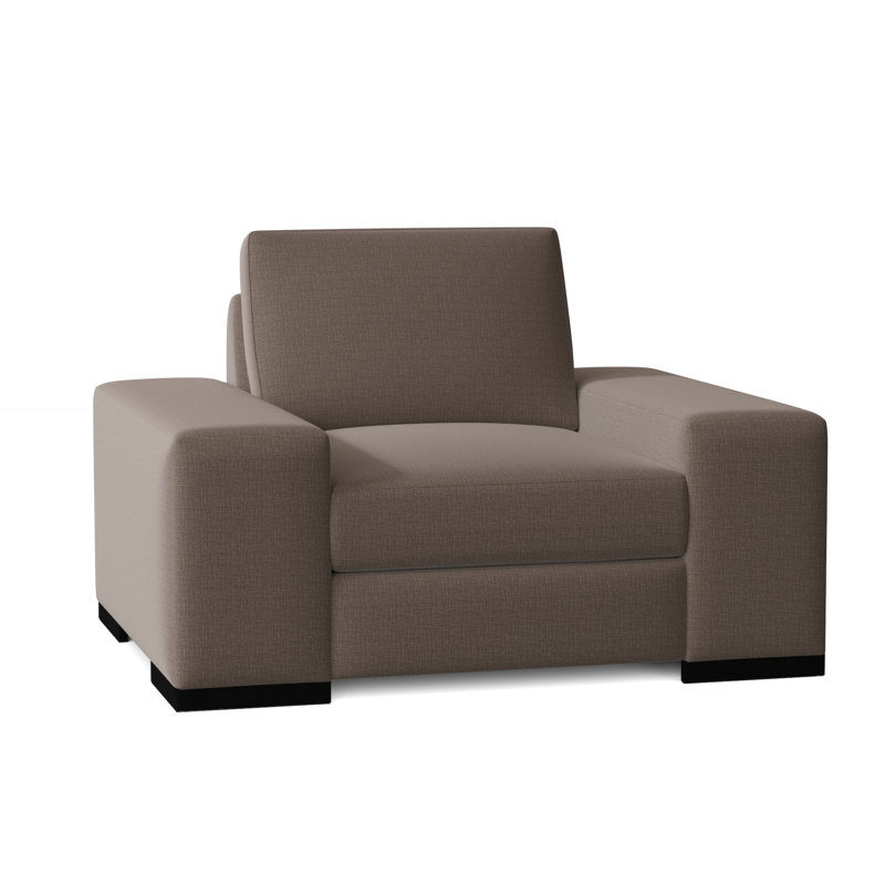 Fauteuil club Harrison, Dauphin Marlow, Noir, Plumes / duvet