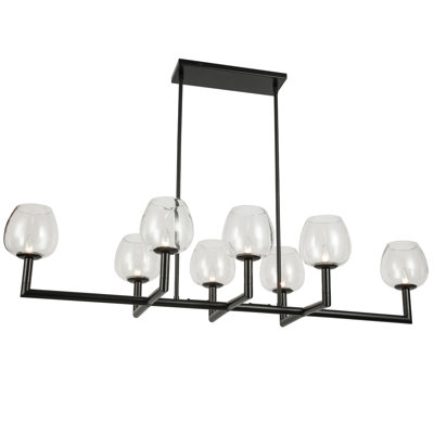 Lustre horizontal 8 lumières Nora