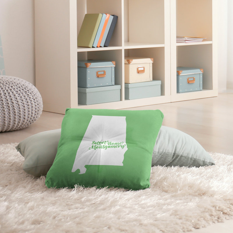 Housse de coussin et insert, Vert, H 36 po x l 36 po, Montgomery