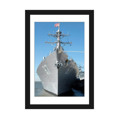 Reproduction de photo sur toile, "the les missiles guidation destroy uss cole se trouve dans un pilier"