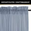 Paire de rideaux semi-transparents en polyester avec passe-tringle Joe -187810563-187810587