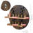 MyGift 11.81'' W 3.74'' D Baseball Solid Wood Medal Holder