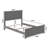 Graham Solid Wood Foundation Bed with Matching Footboard-1715052073-1715052084