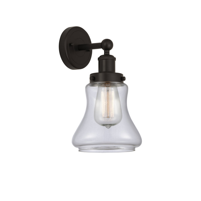 Chickasha Armed Sconce, Clear, Oil Rubbed Bronze