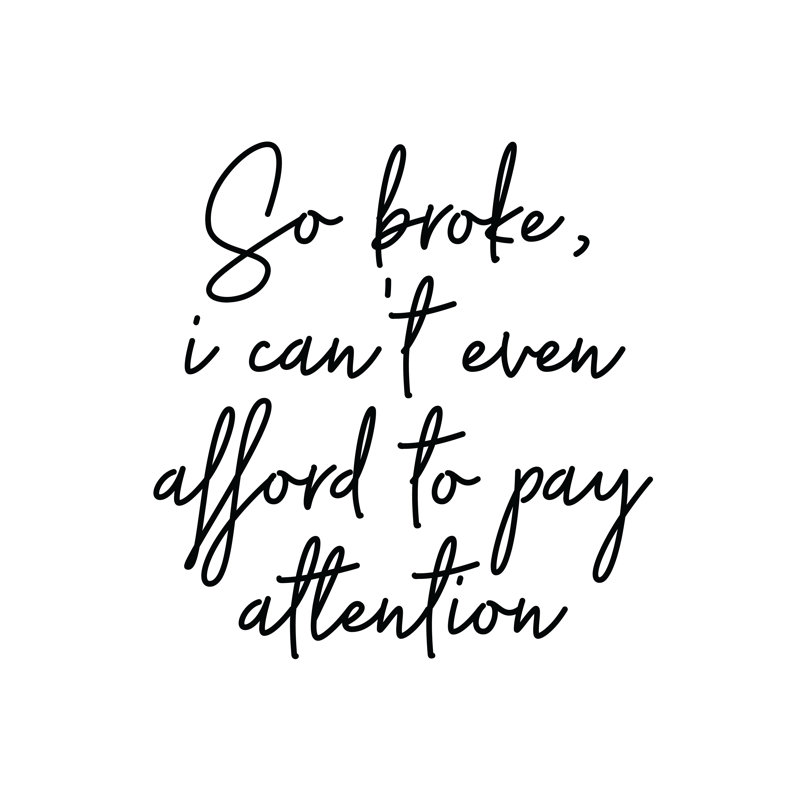 Pay Attention - Wrapped Canvas Print, 51cm H x 51cm W x 3.8cm D