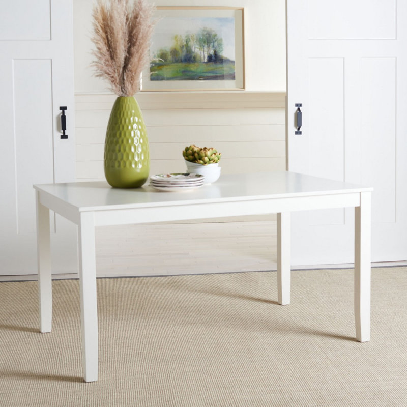 Table de salle à manger Silio, Blanc