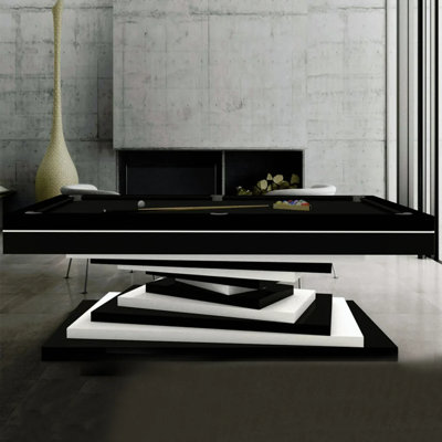 White Billiards Neavio Modern Slate 8' Pool Table