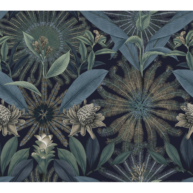 Papier peint Enchanted Garden, Bleu