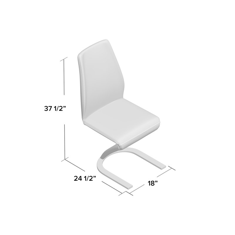 Ayleth Upholstered Dining Chair, White
