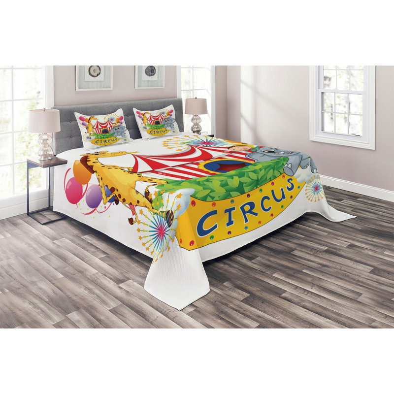 Polyester Coverlet, King Bedspread + 2 Shams