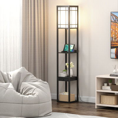 Aashia 160.5cm Tabletttisch Floor Lamp with USB
