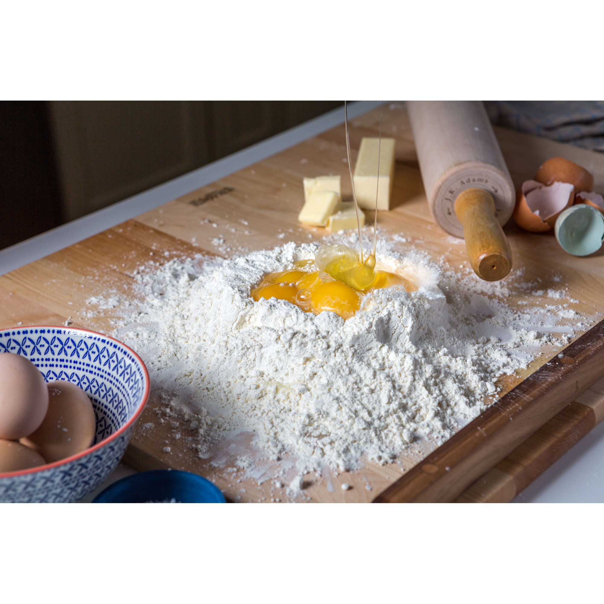 Patisserie Rolling Pin, 2.75" H x 15" L x 2.75" D, Light Brown