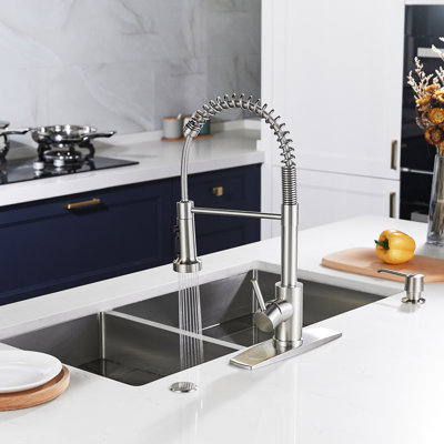 FORIOUS Pull Down Kitchen Faucet with Accessories