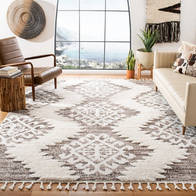 ImraanMoroccan Tassel Shag Performance Ikat Rug