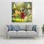 Art mural en verre trempé coccinelle-960701423