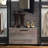 Rustic Walk-In Closet With Water Surface And Build Heat Modular Elements