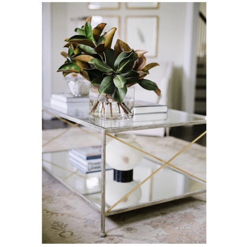 Iris Coffee Table, Silver