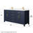 Beckett 66" Freestanding Double Bathroom Vanity with Cultured Marble Top-52605359-52605362-61131540