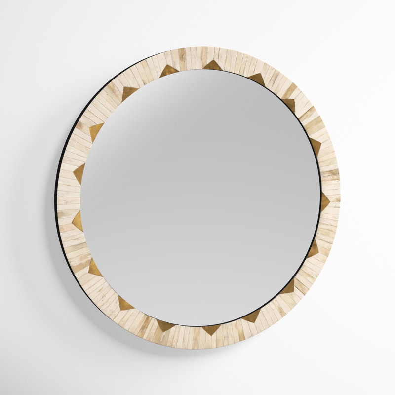 Mardi Bone Convex Wall Mirror