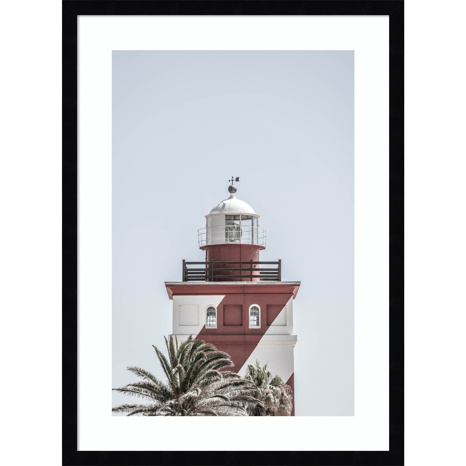 Daisey "Green Point Lighthouse" Print, Black , 25" H x 19" W
