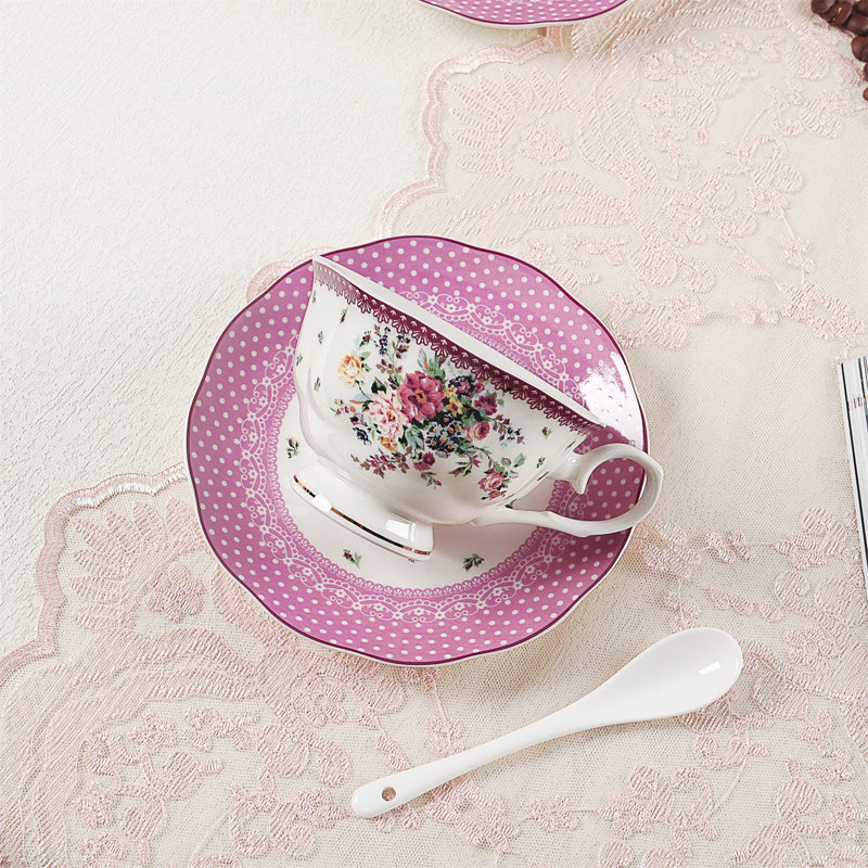 DNGJU 30.4oz. Floral Teapot Set
