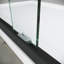 Porte de douche coulissante en verre 56 - 60 po Rouille en aluminium trempé gris clair semi-épais W 72 H