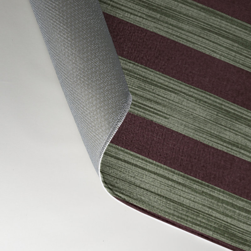 Tapis intérieur / extérieur noir HorizontalStripes, Rectangulaire 3 pi x 5 pi