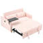 Velours côtelé rose confortable: double avec plateau mobile et ports pour un style de vie relaxant Caractéristiques polyvalentes: plateau de table, ports, dans le lit-1522720456