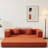 Convertible Sleeper Sofa Bed with Cylindrical Pillow and Fixed-Shape Frame for Multi-Functional Living Spaces.-1895084827