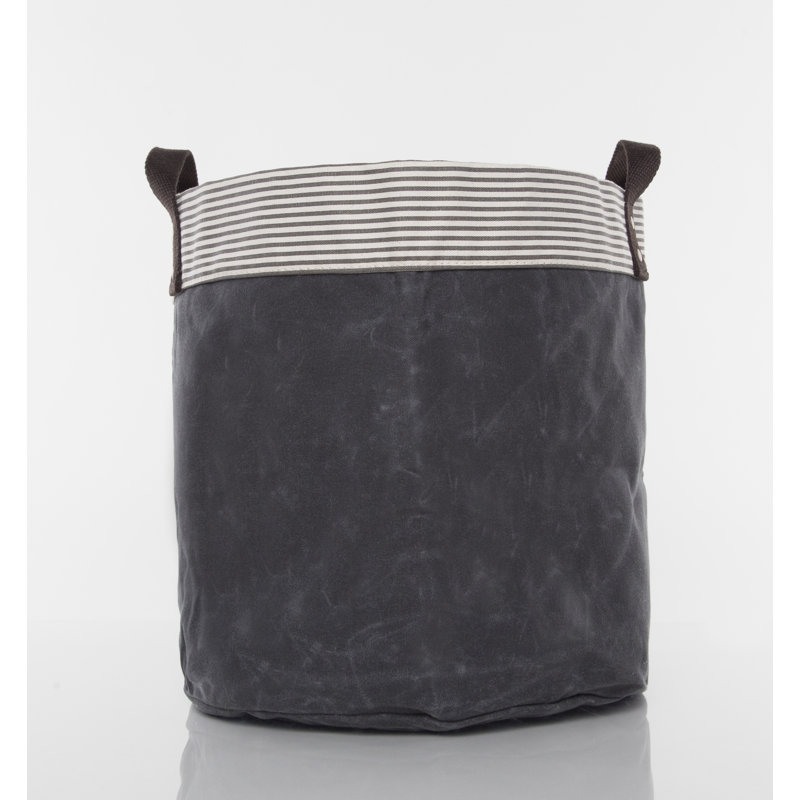CB Station Fabric Decorative Bin, Slate, Small