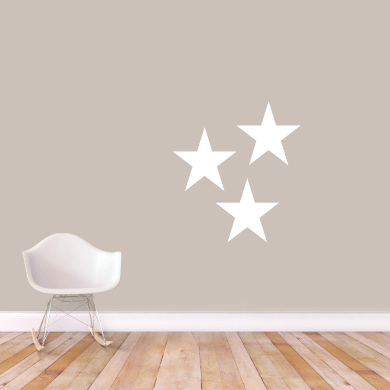 Adhésif décoratif étoiles, Blanc