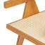Chaises de salle à manger en rotin Chetanna avec structure en bois d'hévéa-111125521