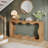 63 Inches Console Table with Storage-902692866