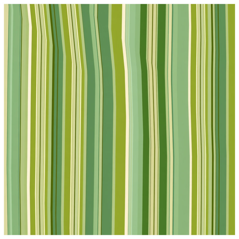 Rideau de douche à rayures vertes - Motif de décor de salle de bain moderne, L 70 po x H 72 po